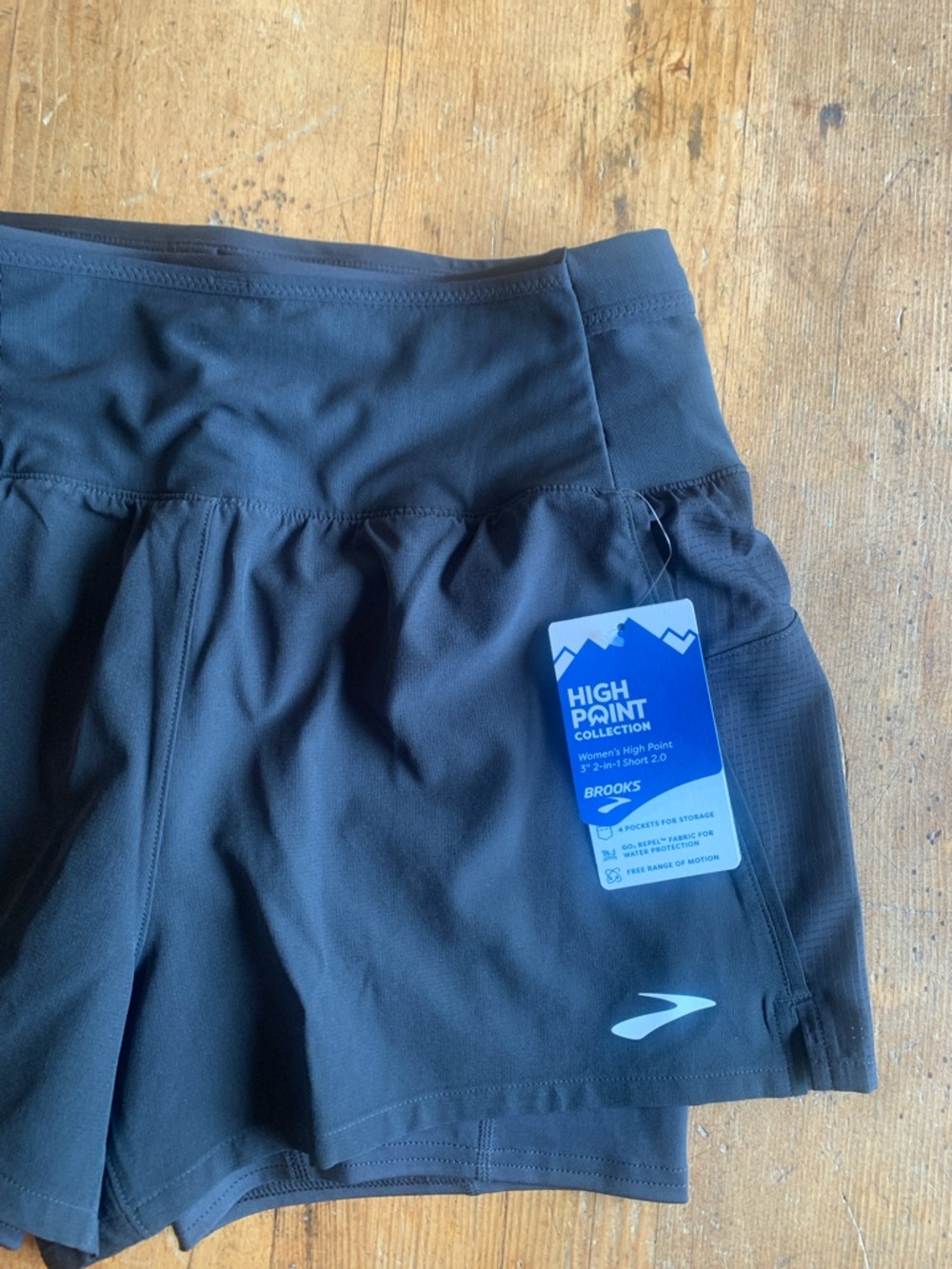 Brooks Black Women’s Athletic Running Shorts - Picture 5 of 16